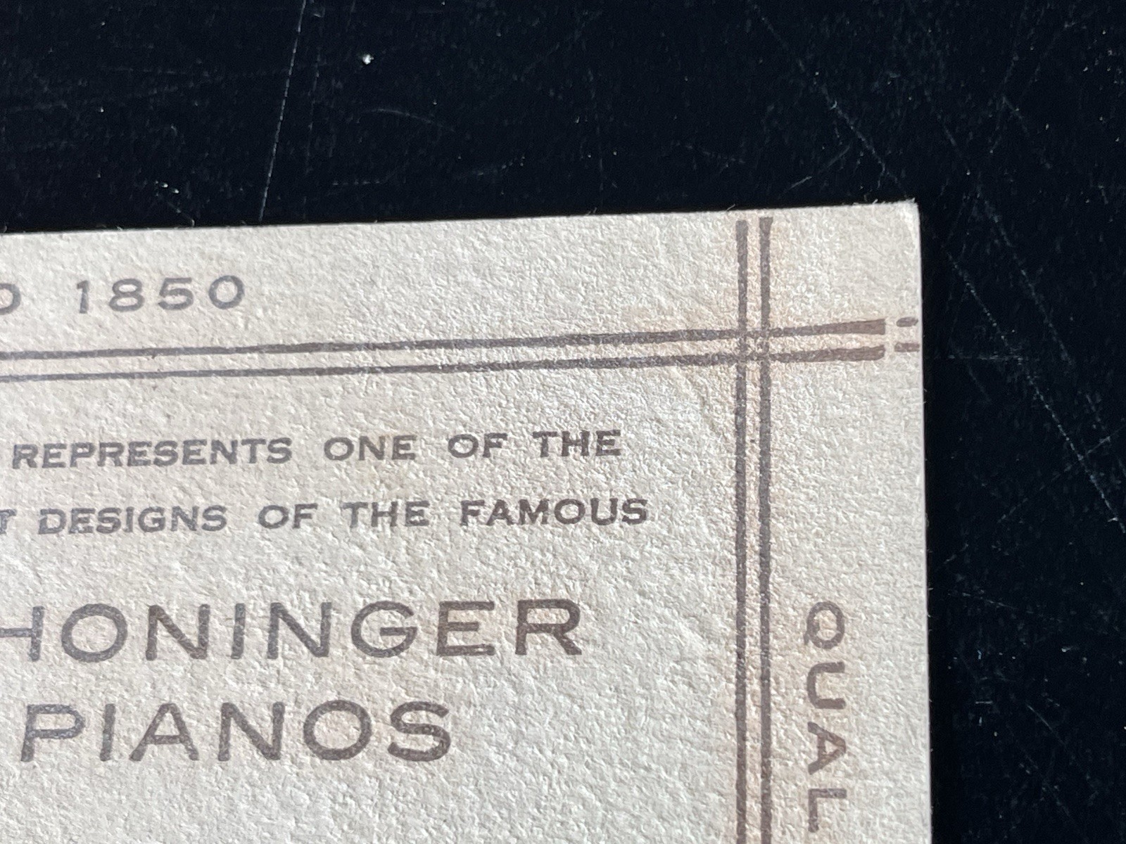 Vintage Shoninger Pianos Grinnell Bros Detroit Michigan Victorian Trade Card