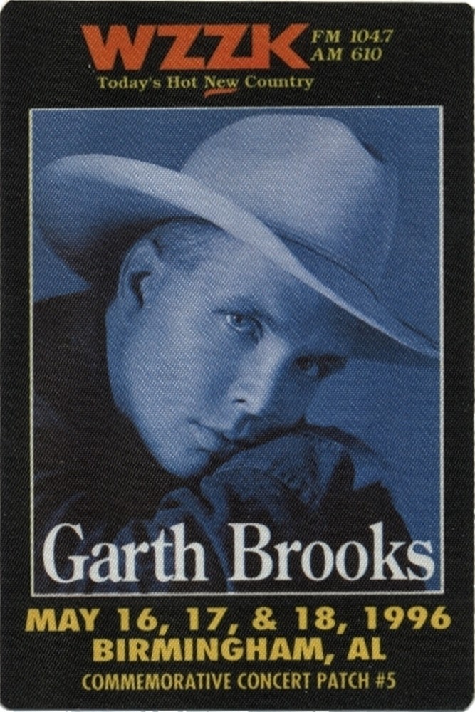 Garth Brooks 1996 concert tour Radio WZZK promo Backstage Pass