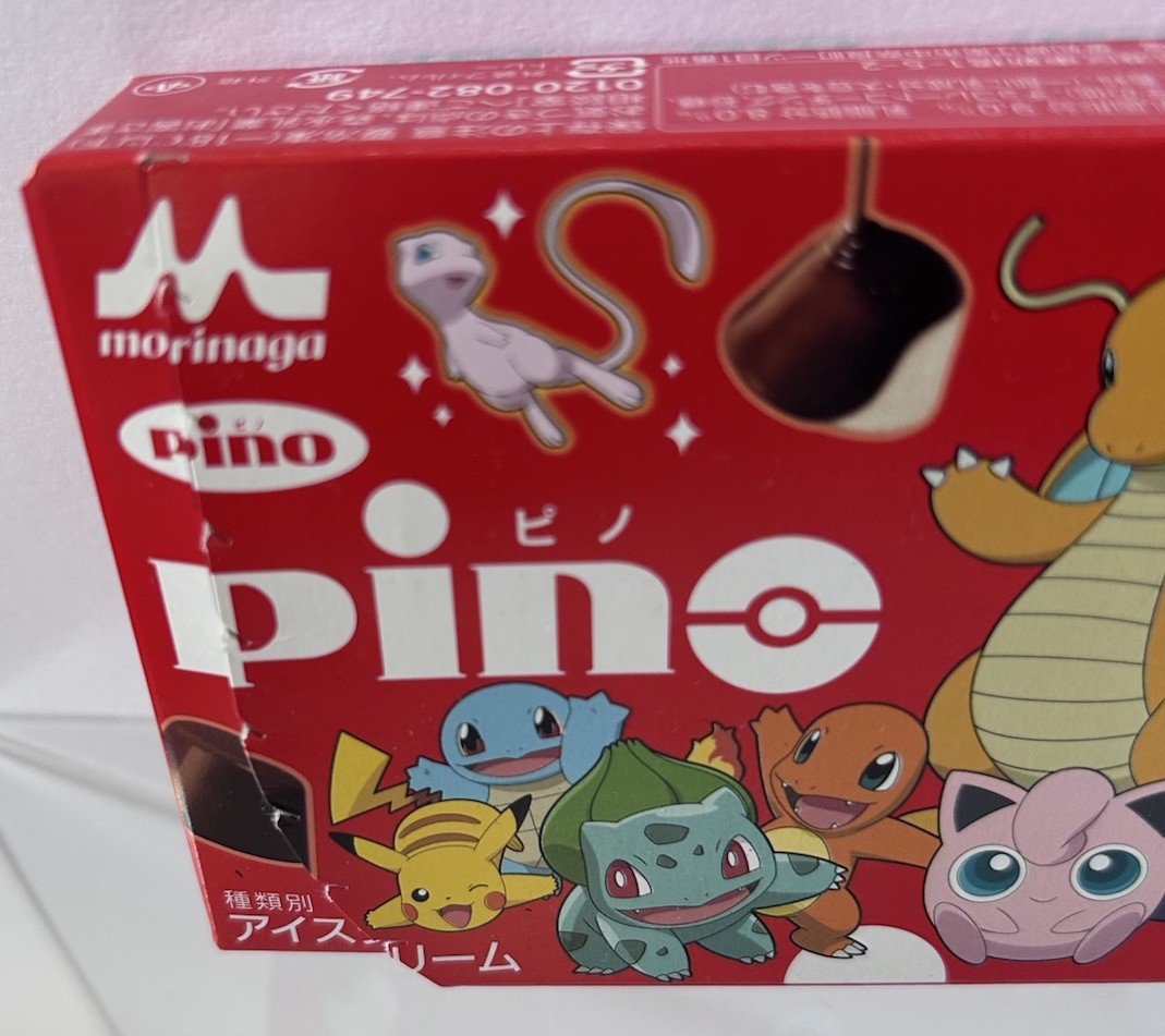 POKEMON Pino Ice cream empty Box 30th Anniversary Japan Limited Pikachu Mew