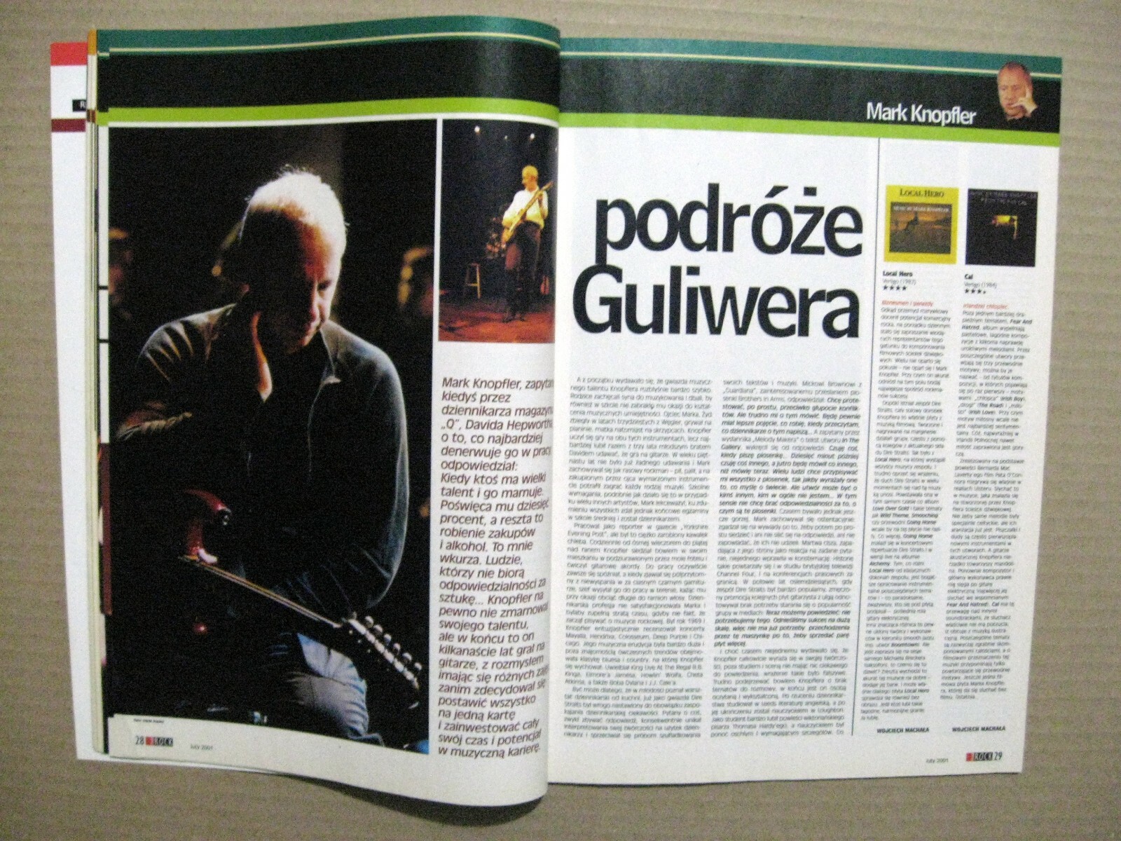 Magazine 2001 Poland Maanam Mark Knopfler Dire Straits Nine Inch Nails