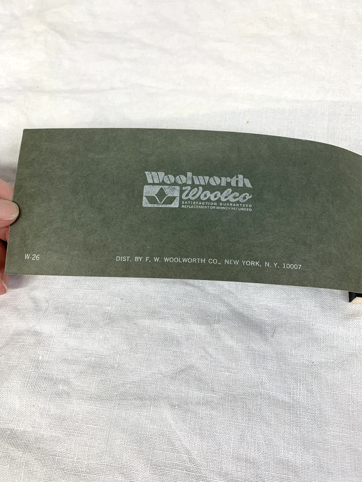 Vtg WOOLWORTH / HERALD SQUARE Money Receipts 140 Pages 8 x 3 inches Green
