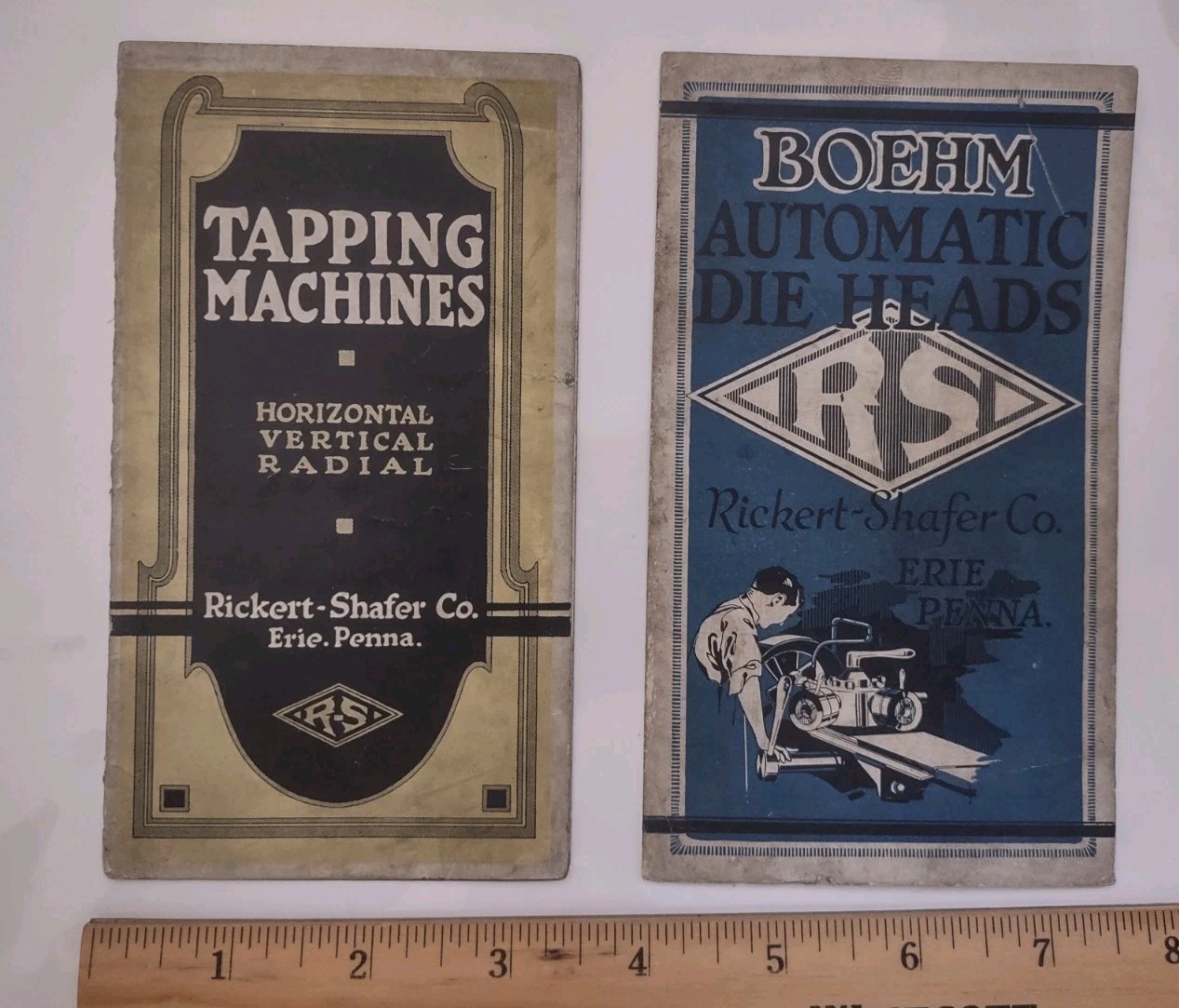 1940s Rickert-Shafer Manufacturers Erie PA Brochures Tapping Machines Die Heads
