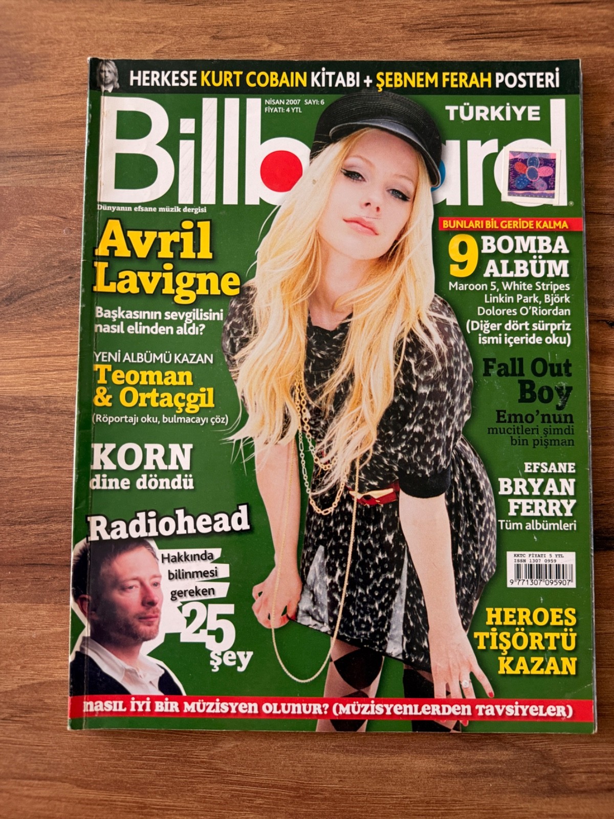 Avril Lavigne Cover Billboard Turkey Magazine 2007 Rare Music Collector