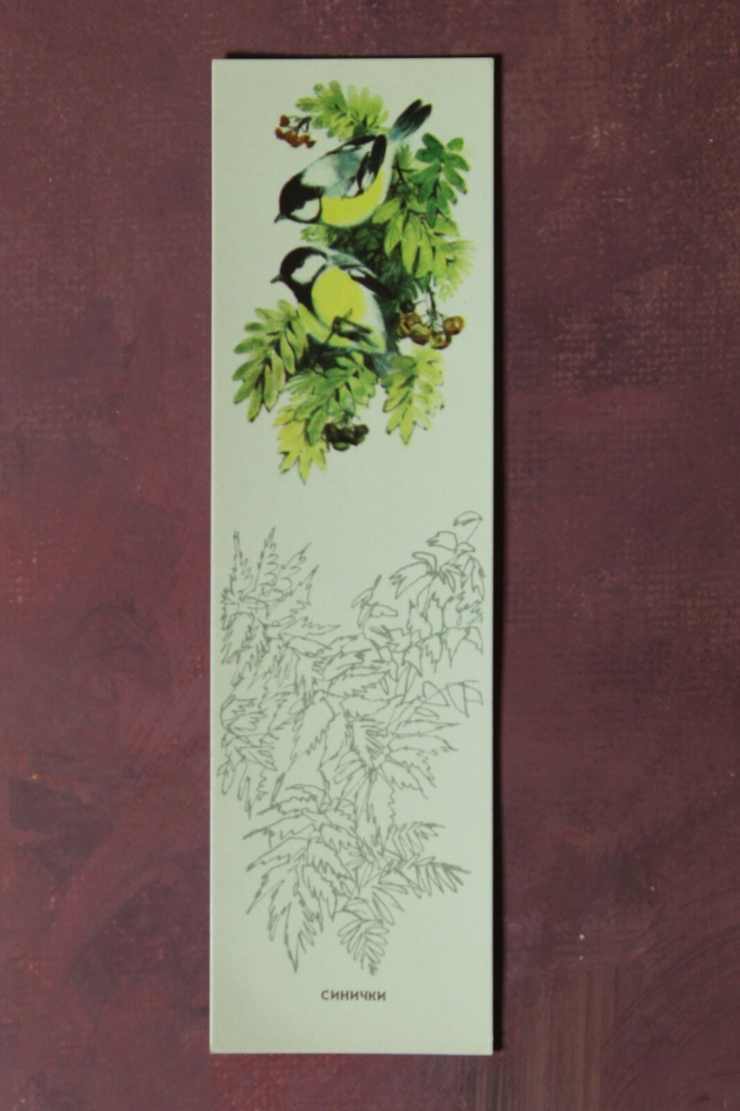 BOOKMARKS Animals in Forest Owl Russian USSR 1983 Full Set 5 Artist Kapustina🦊