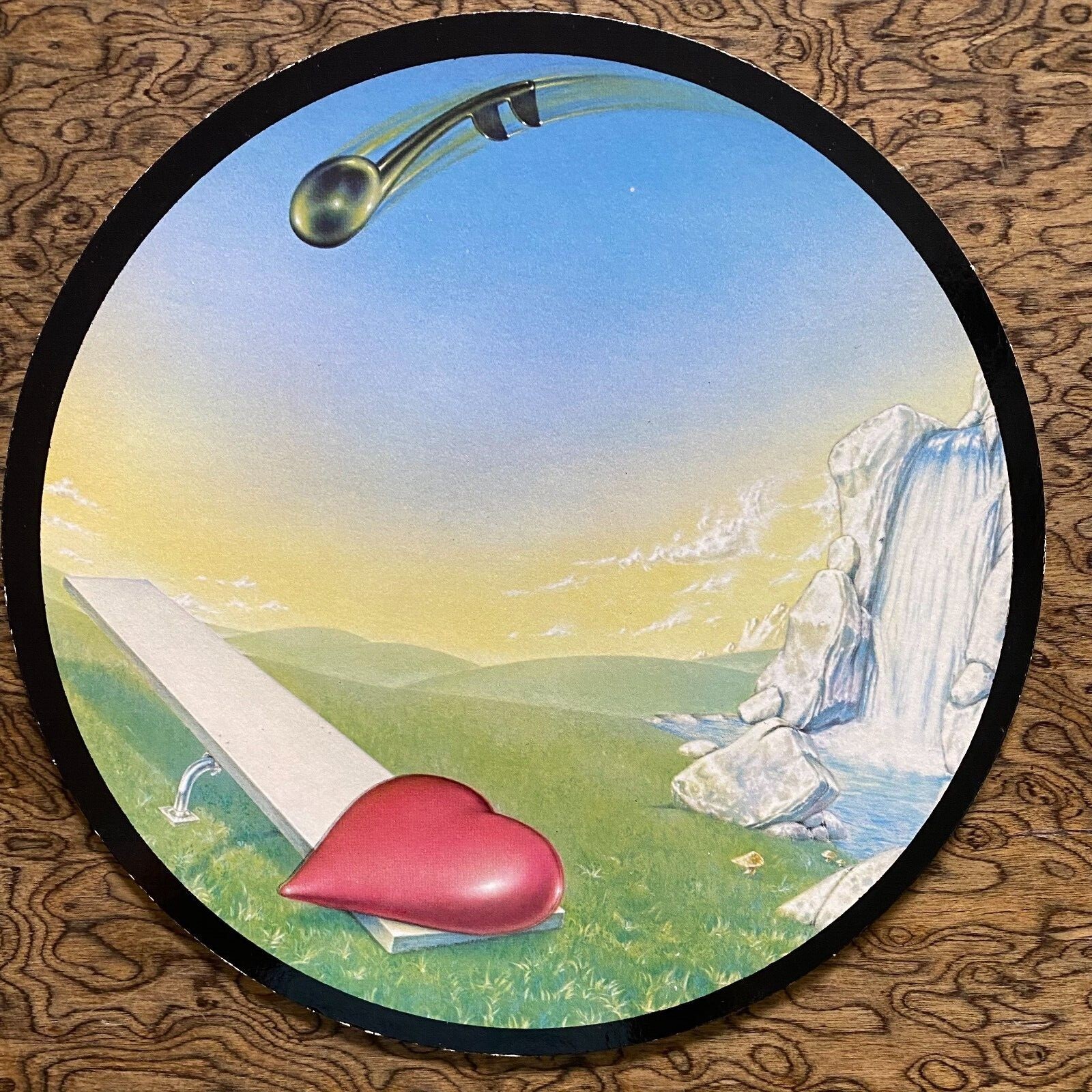 Heart Band Logo Ann & Nancy Wilson Mushroom Records 1977 Art for Magazine Album