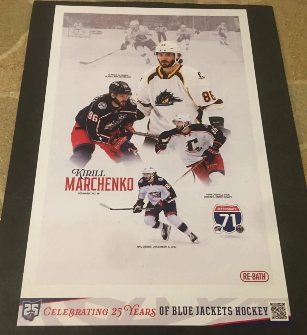 Columbus Blue Jackets & Cleveland Monsters Interskate 71 Posters 2025-26 (Lot-5)