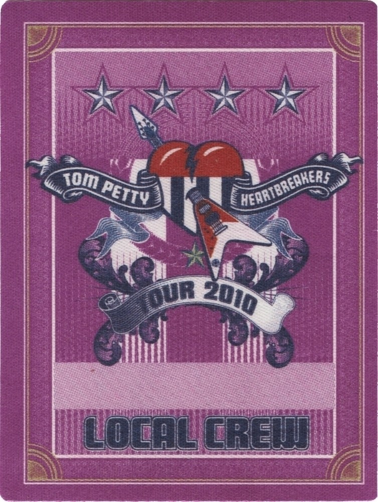 Tom Petty & the Heartbreakers 2010 Mojo concert tour Local Crew Backstage Pass