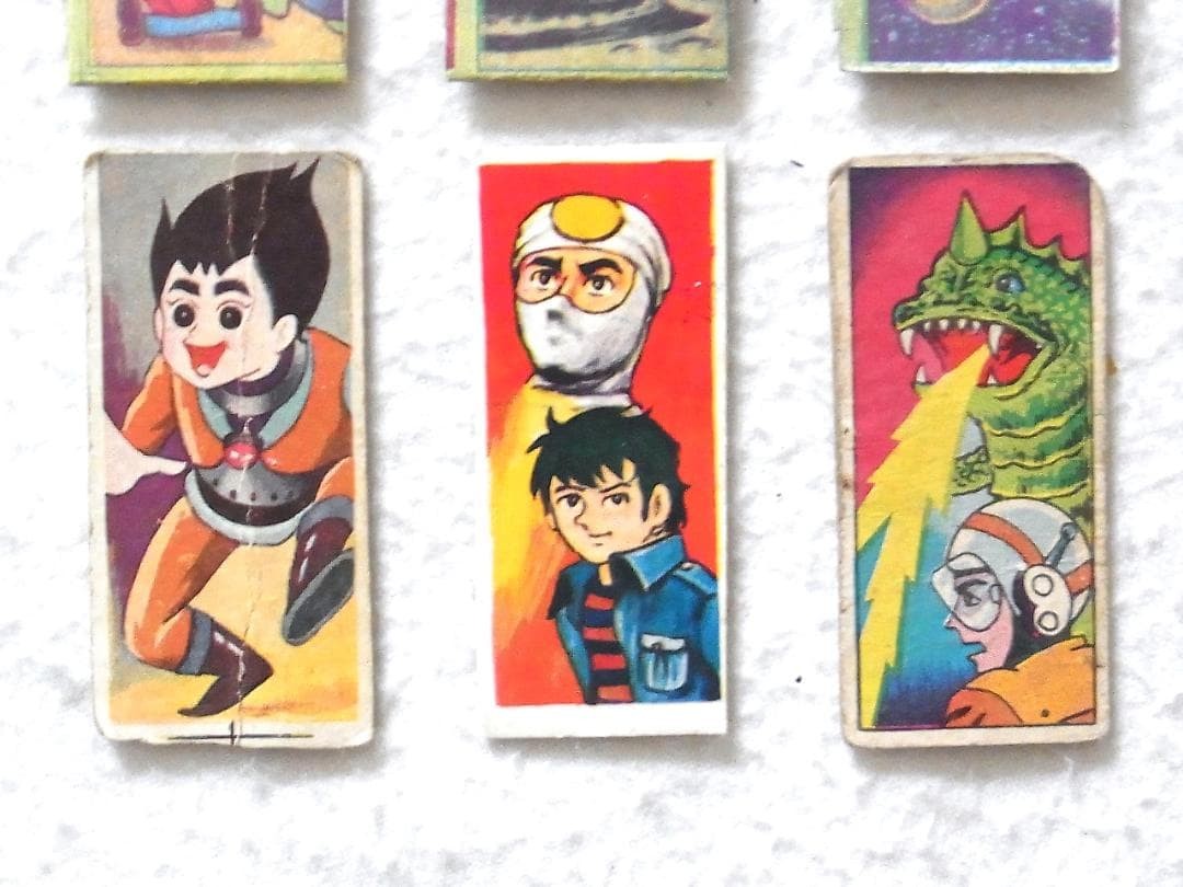 Batman Robin Fury Japanese Menko Cards 23 Pc 29x61mm Vintage Lot