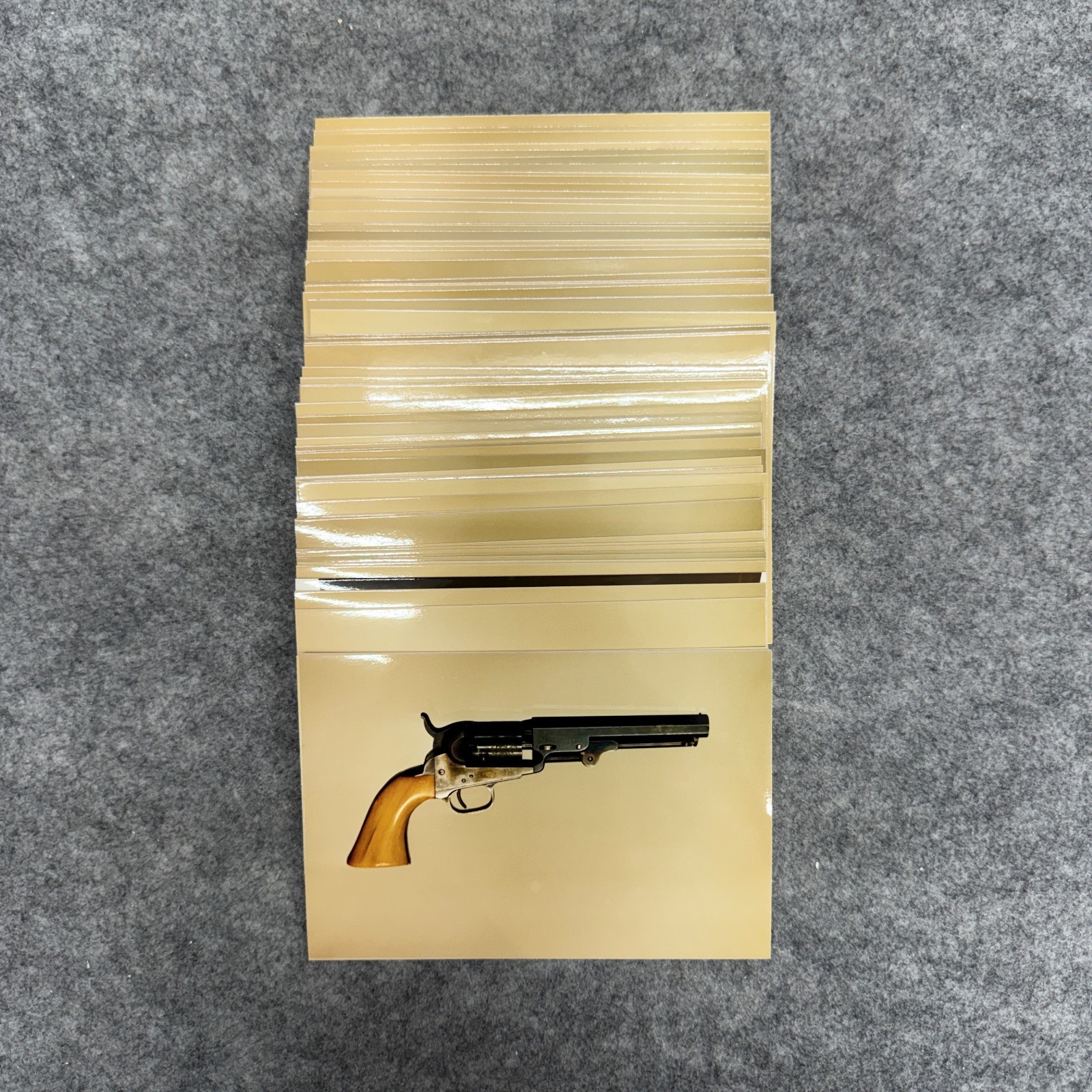 Vintage Handgun & Revolver Collector Cards Photograph Reference Cards Lot of 64