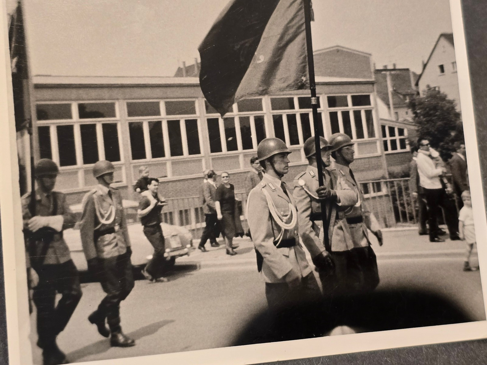 1982 East German NVA Soldiers Swearing-In Ceremony Delitzsch Saxony Photo