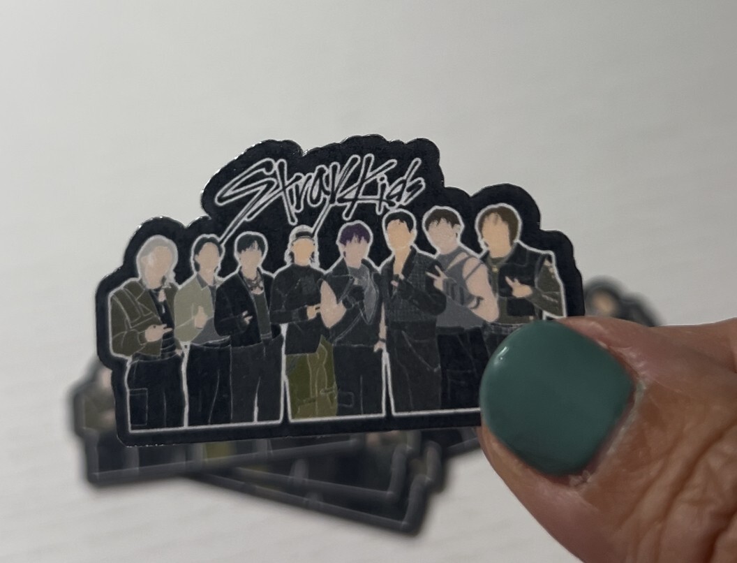 Stray Kids Faceless Art Stickers, Vinyl Stickers, KPop, Stray Kids