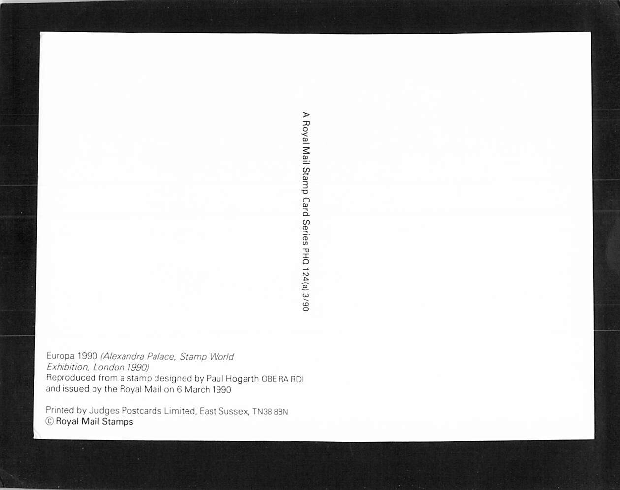 SI0396 UK Post Office Europa 1990 Exhbition postcard