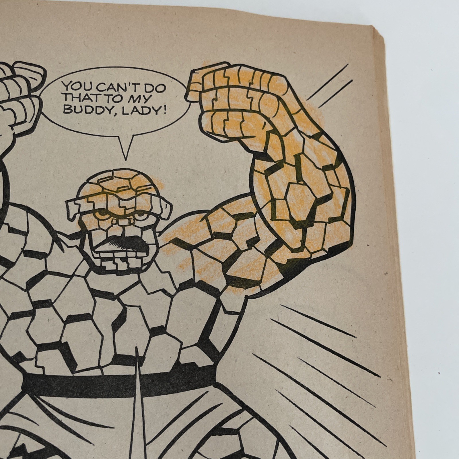 Vintage Marvel Comics – FANTASTIC FOUR Meet “THE WITCH” Coloring Book – 1977