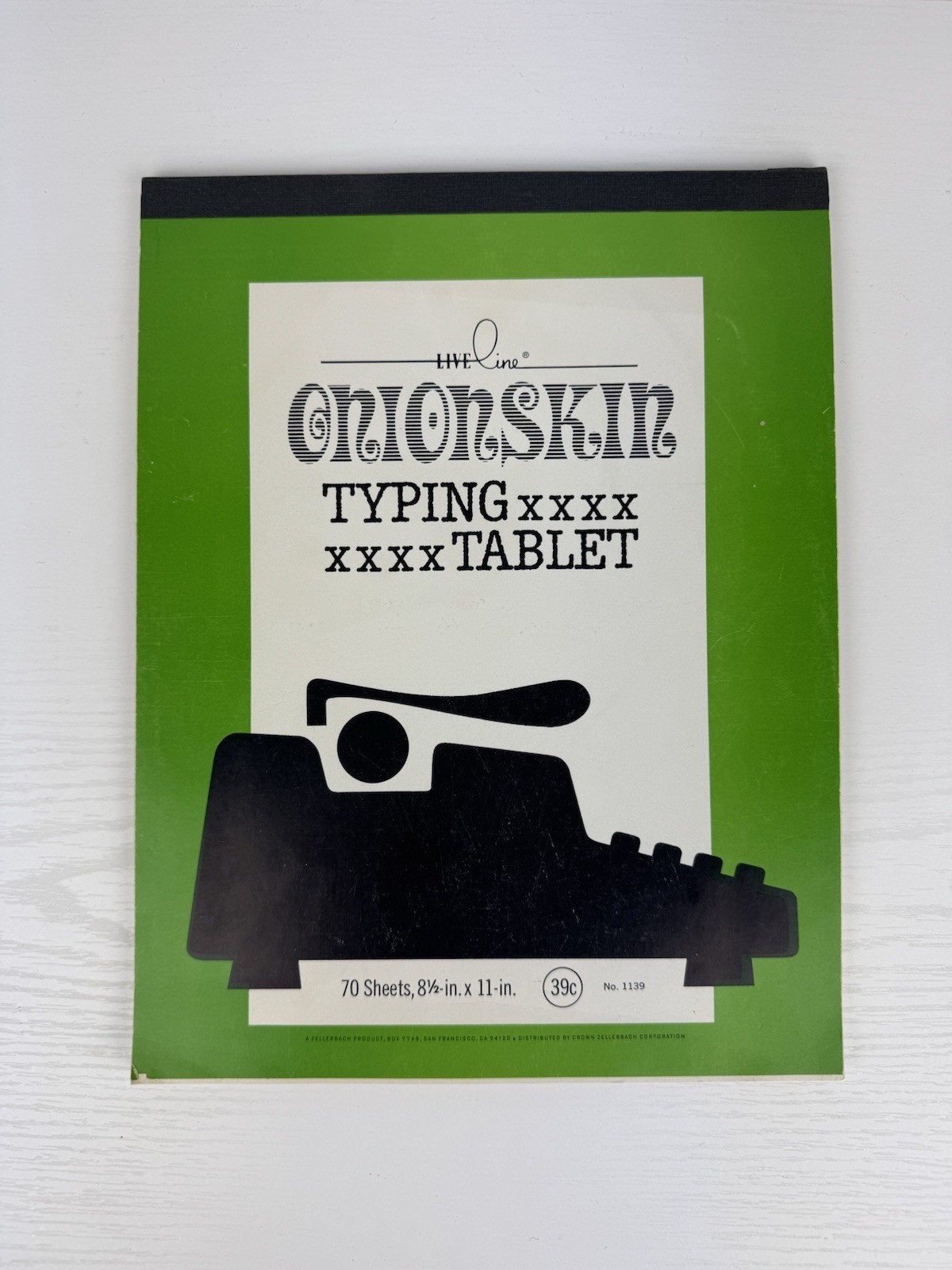 VTG 1960s- 70s Live Line Onion Skin Typing Tablet 70 Sheets Retro Paper