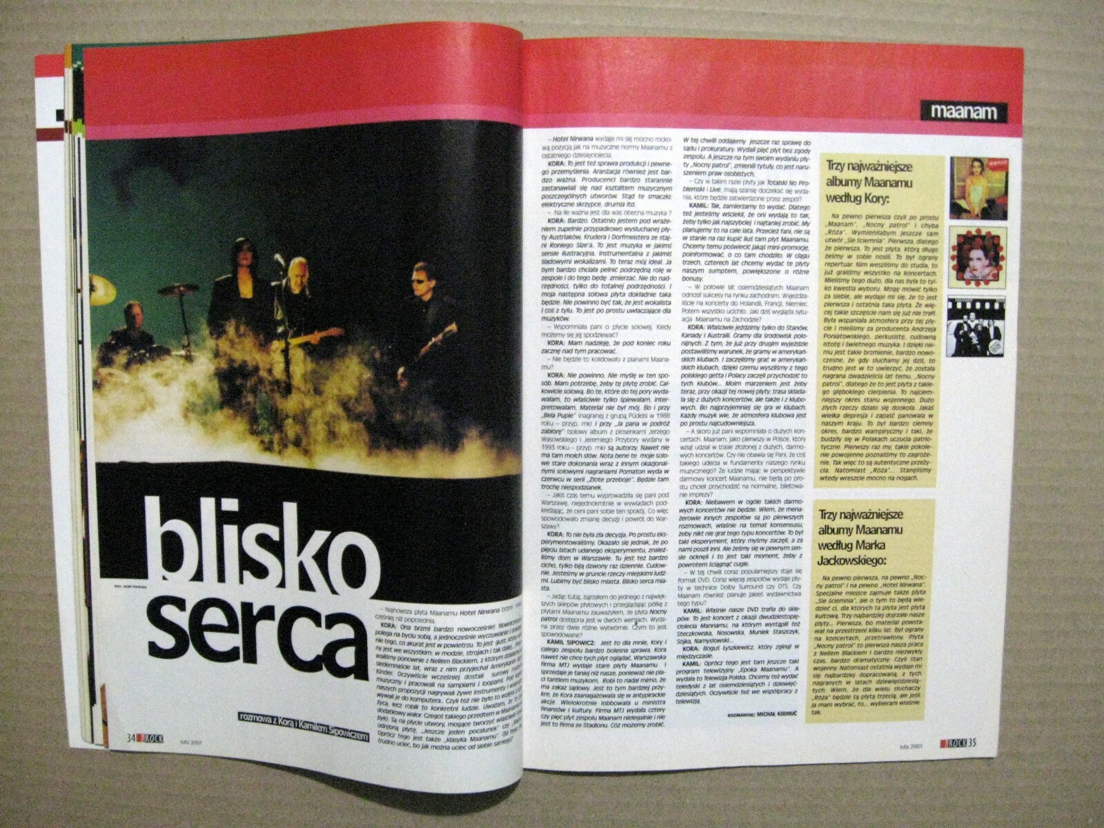 Magazine 2001 Poland Maanam Mark Knopfler Dire Straits Nine Inch Nails