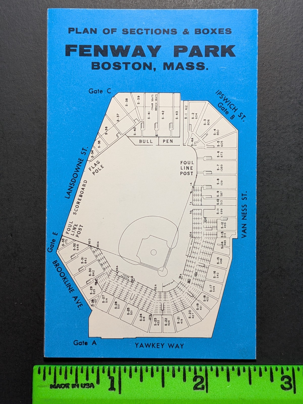 Boston Red Sox 1977 Foldout Baseball Pocket Schedule