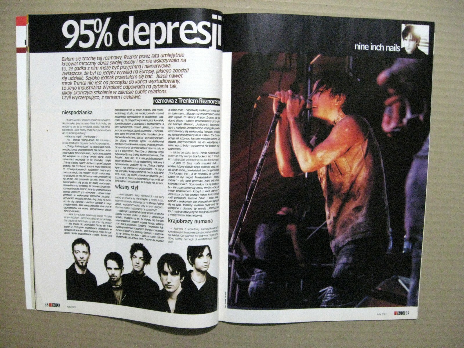 Magazine 2001 Poland Maanam Mark Knopfler Dire Straits Nine Inch Nails