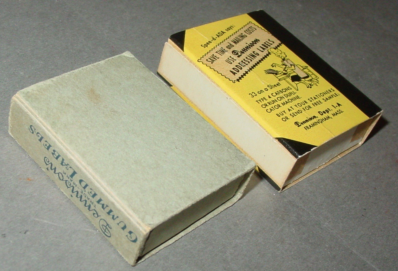 293 Vintage Dennison Gummed Red Border Bottle Craft Labels #217 #209 Mix NOS USA