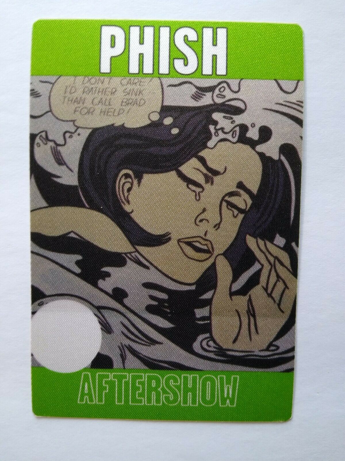 Phish Backstage Music Pass Original 1997 Alternative Rock Great Pop Art Green
