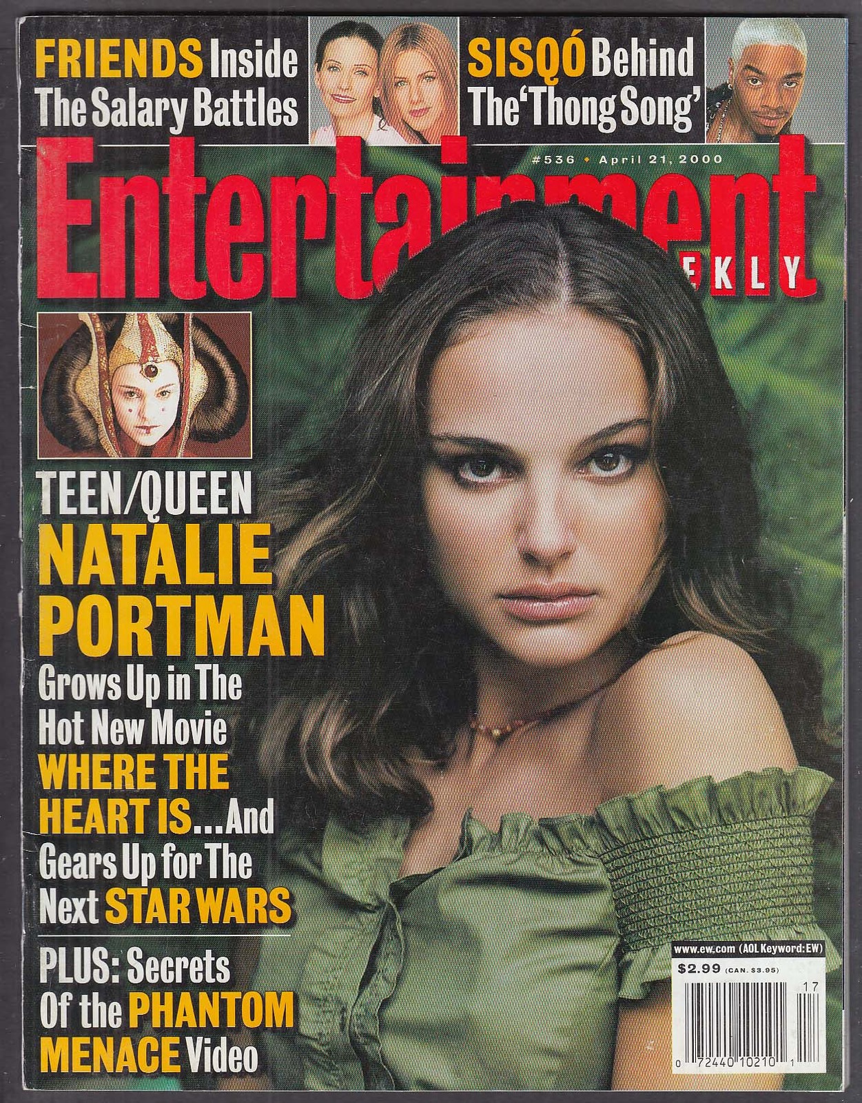 ENTERTAINMENT WEEKLY #536 Natalie Portman Sisqo Friends Star Wars 4/21 2000