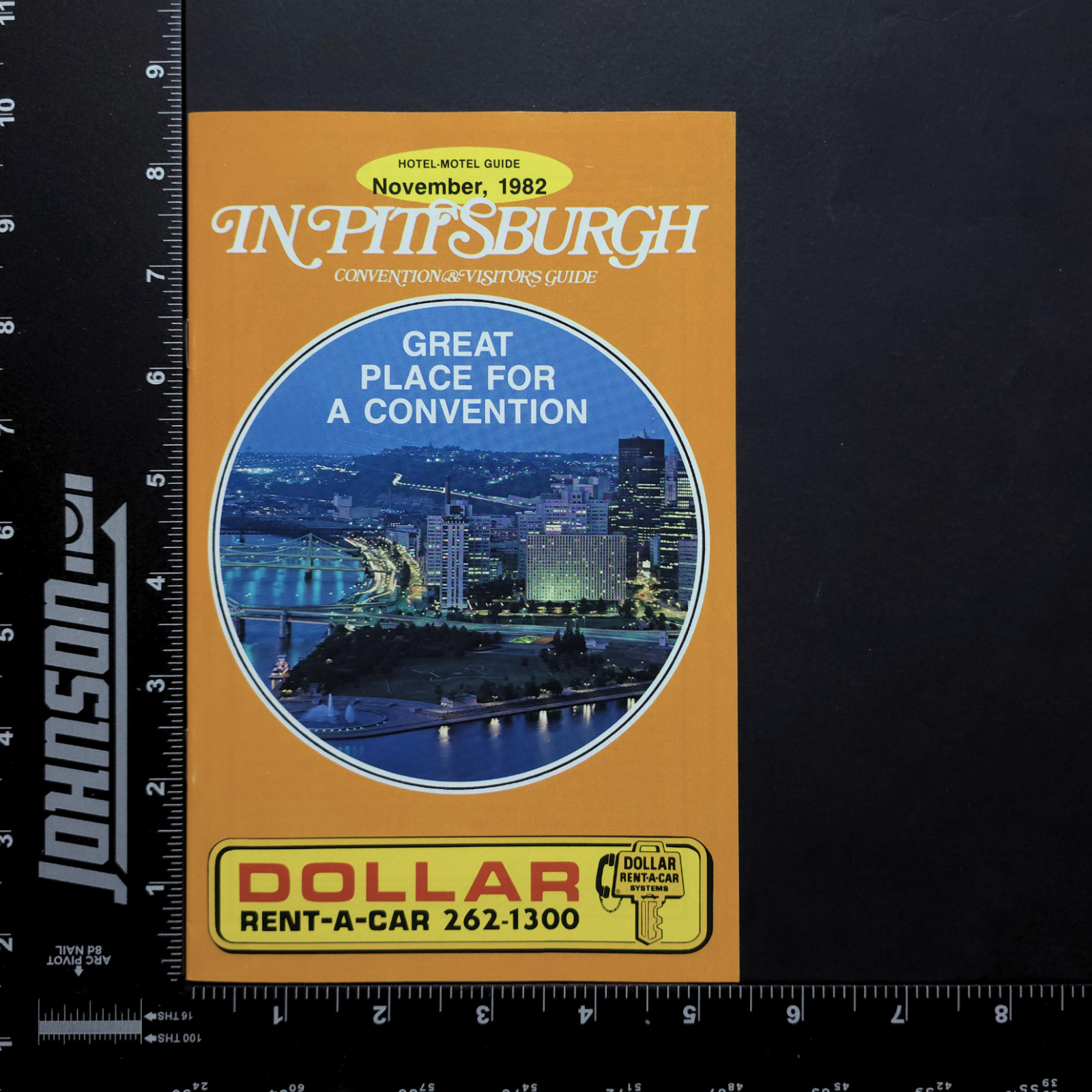 Pittsburgh Convention Visitors Guide Hotel Motel Travel Dining 1982 Booklet