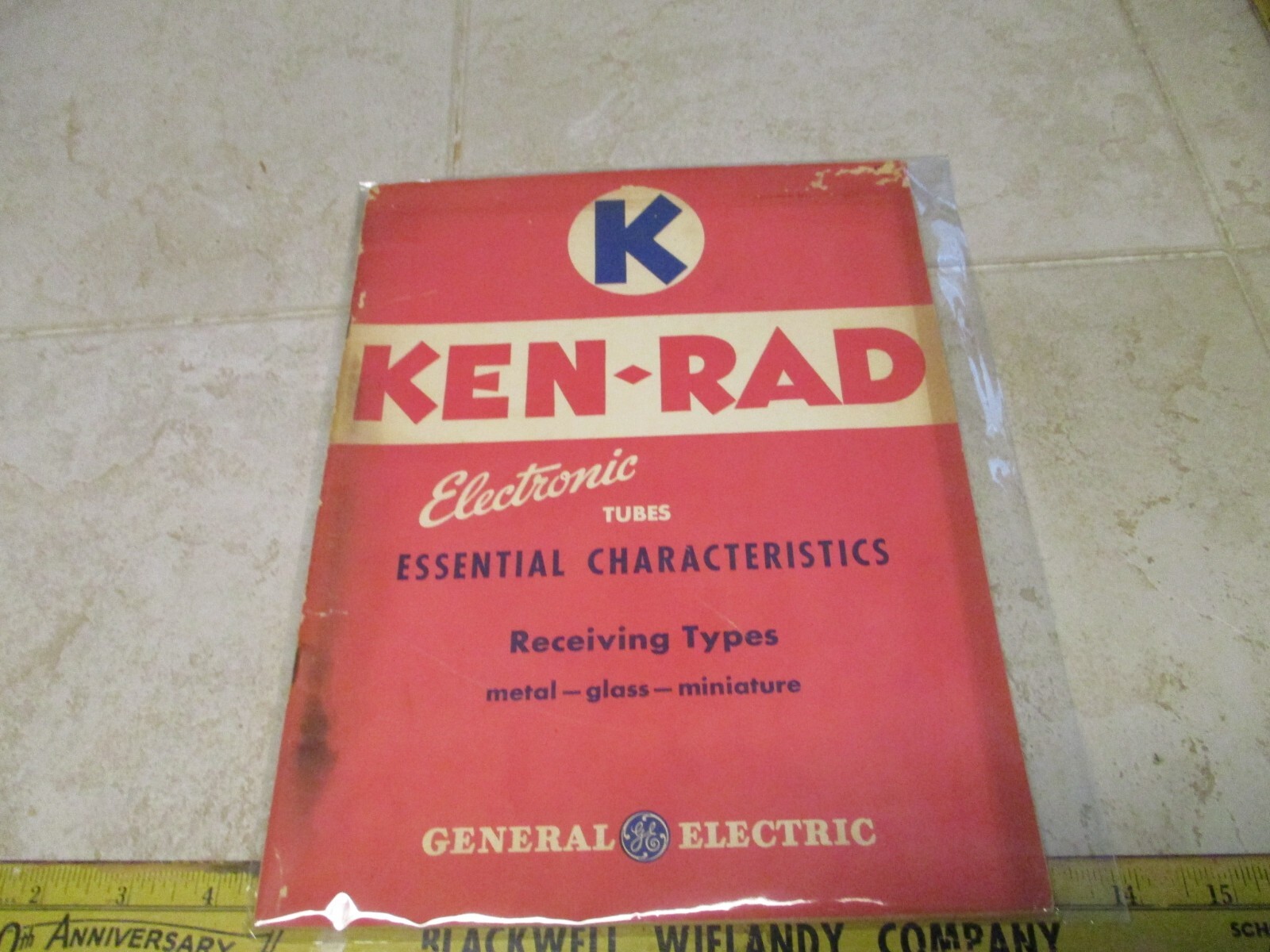 General Electric Ken-Rad Electronic Tubes Essential Characteristics Manual 1940s