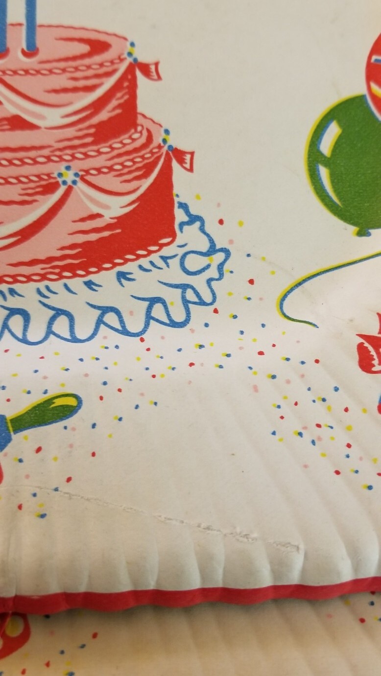 8 Reed? 1940’s-1950’s *HAPPY BIRTHDAY PAPER PLATES*