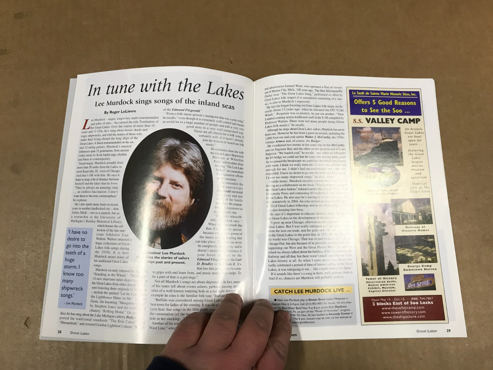 Great Laker Magazine – “Sole Survivor Dennis Hale”- Vol.2 No.4- Fall 2002