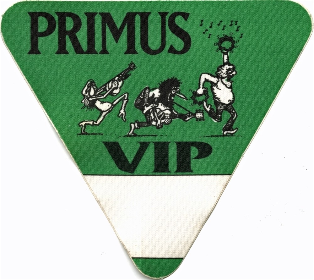 Primus 1993 Pork Soda concert tour Furry Freak Brothers Band VIP Backstage Pass