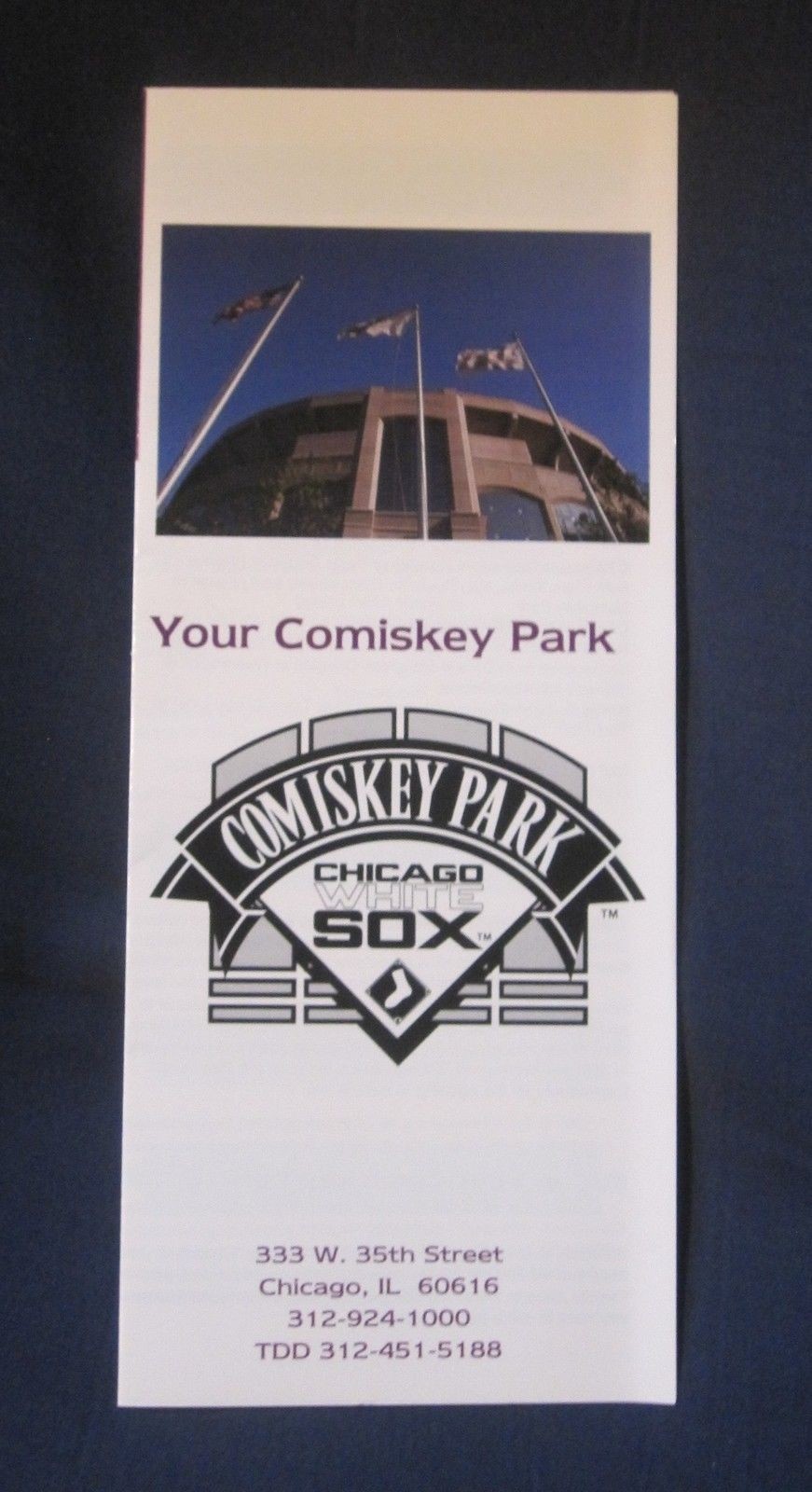 CHICAGO WHITE SOX 1993 rare COMISKY PARK BROCHURE MLB BASEBALL