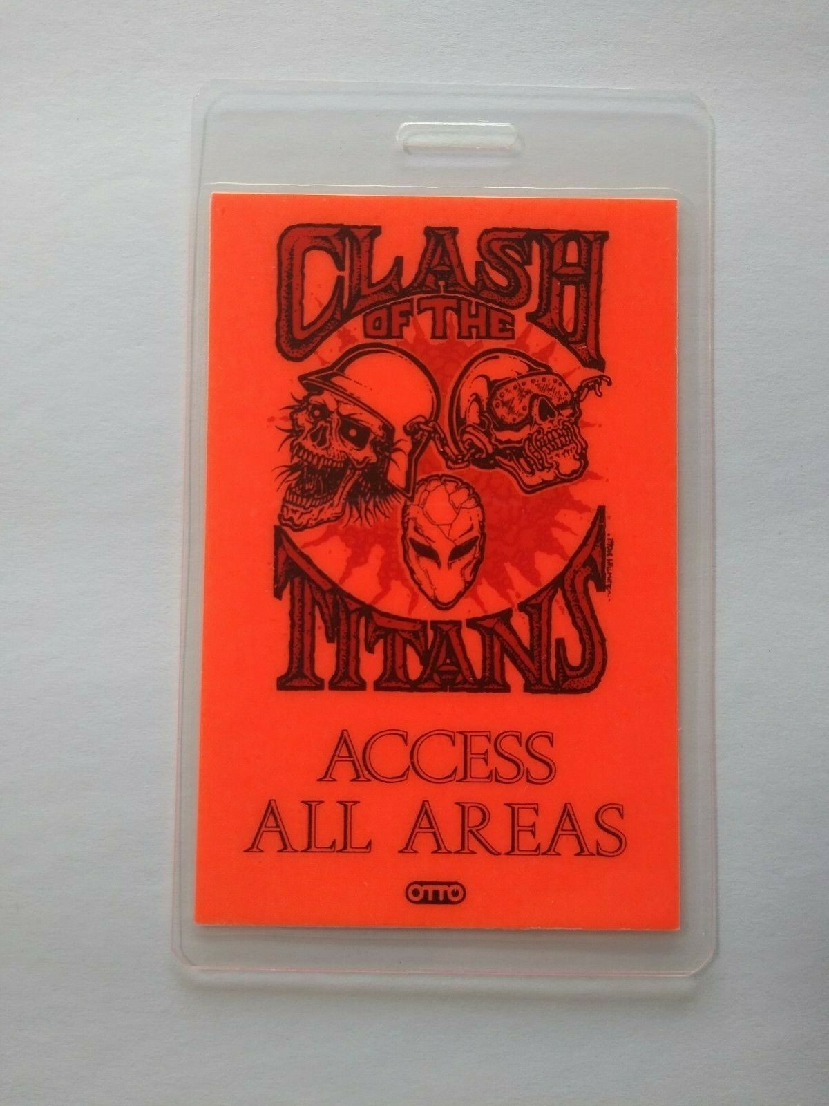 Anthrax Megadeth Slayer Clash Of The Titans Tour Backstage Pass Heavy Metal 1990