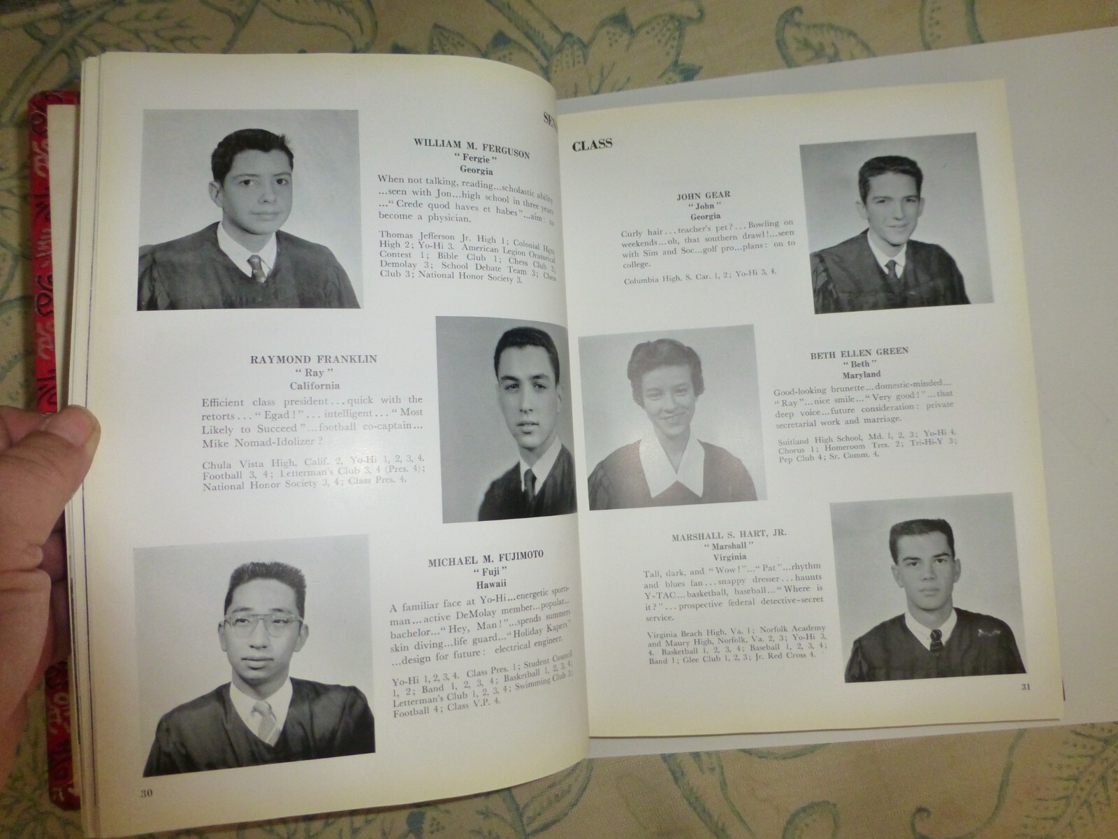 YEARBOOK YOKOHOMA AMERICAN HIGH SCHOOL JAPAN YO HI ANNUAL 1958 BEACH NEGUCHI