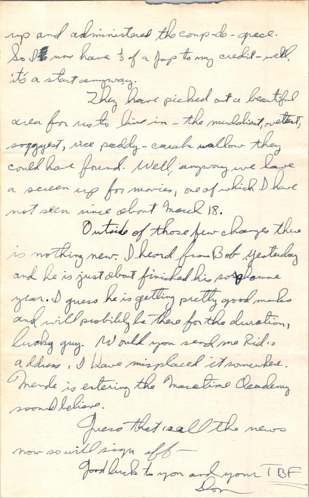 1945 Cebu Philippines Army Don Letter Navy TBF Ollie 3pp Combat Account