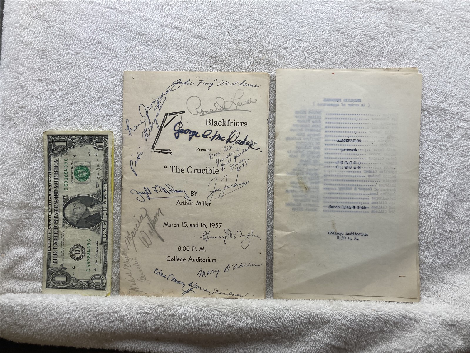 1957 Blackfiars New York University Manhattan Play Programs Brooklyn Yonkers Vtg