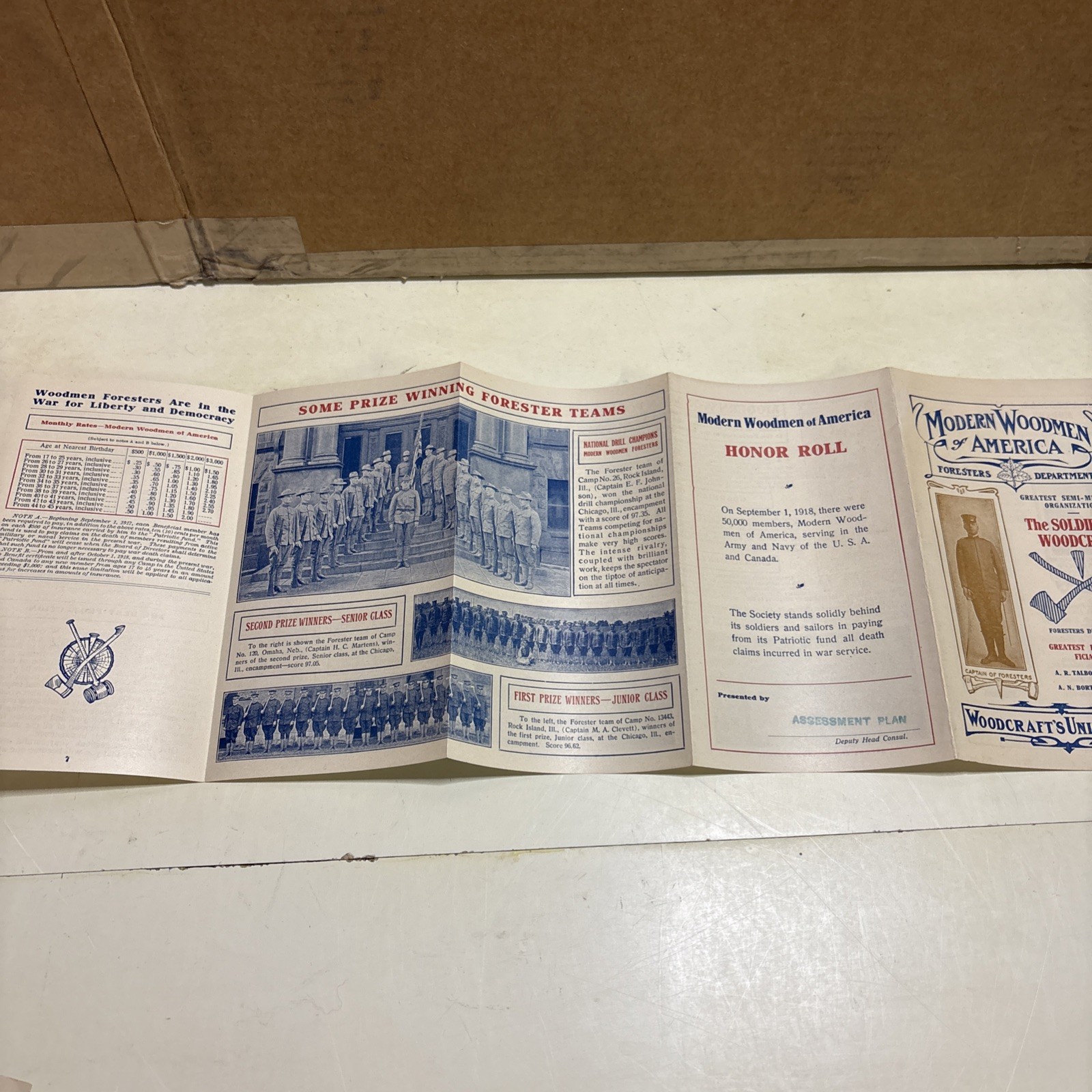 Lot of 6 Vintage Modern Woodmen of America Pamphlets Early 1900’s