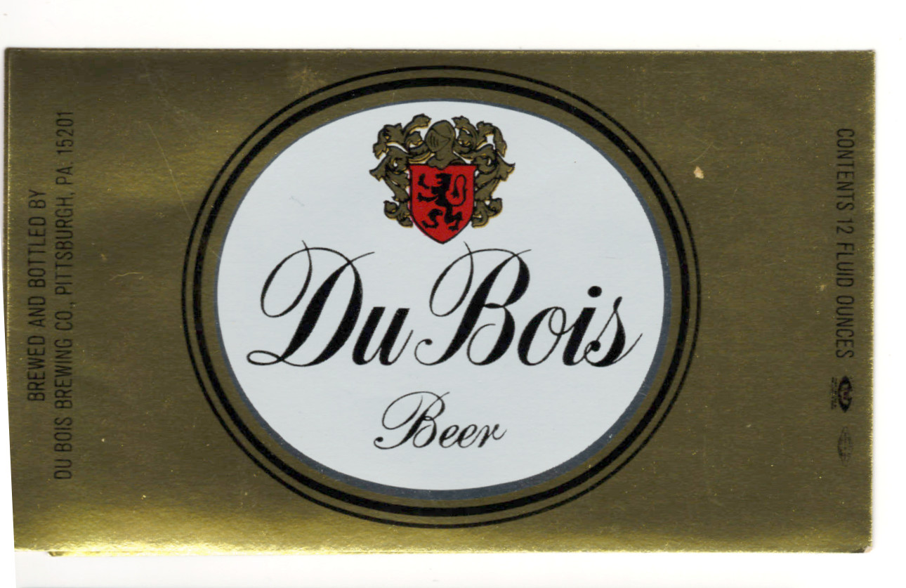 Throwback Du Bois Beer Label Pittsburgh Brewing PA #9