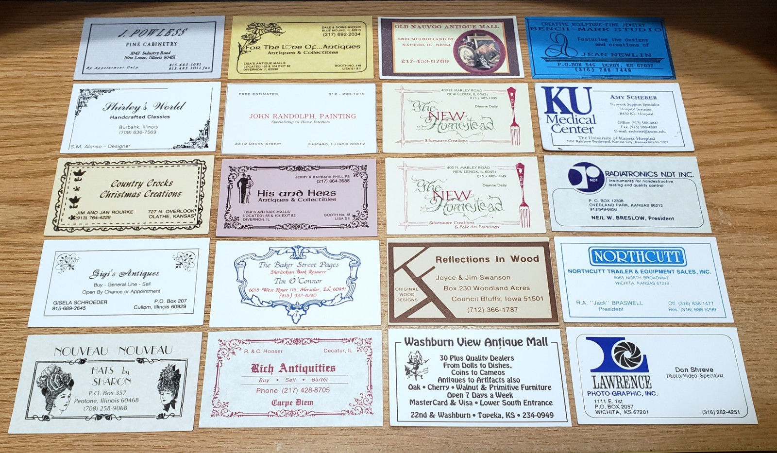 🔥 LOT of 100 Misc. BUSINESS CARDS w/ BORDERS for BUSINESS CARD COLLECTION L10
