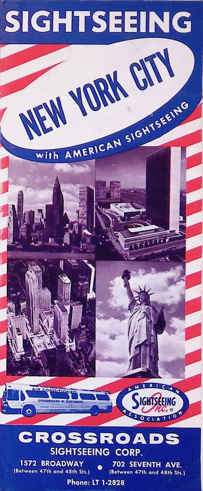 Gray Line Sight-Seeing New England 3-Day Tour Brochure 1950s Accordion Fold