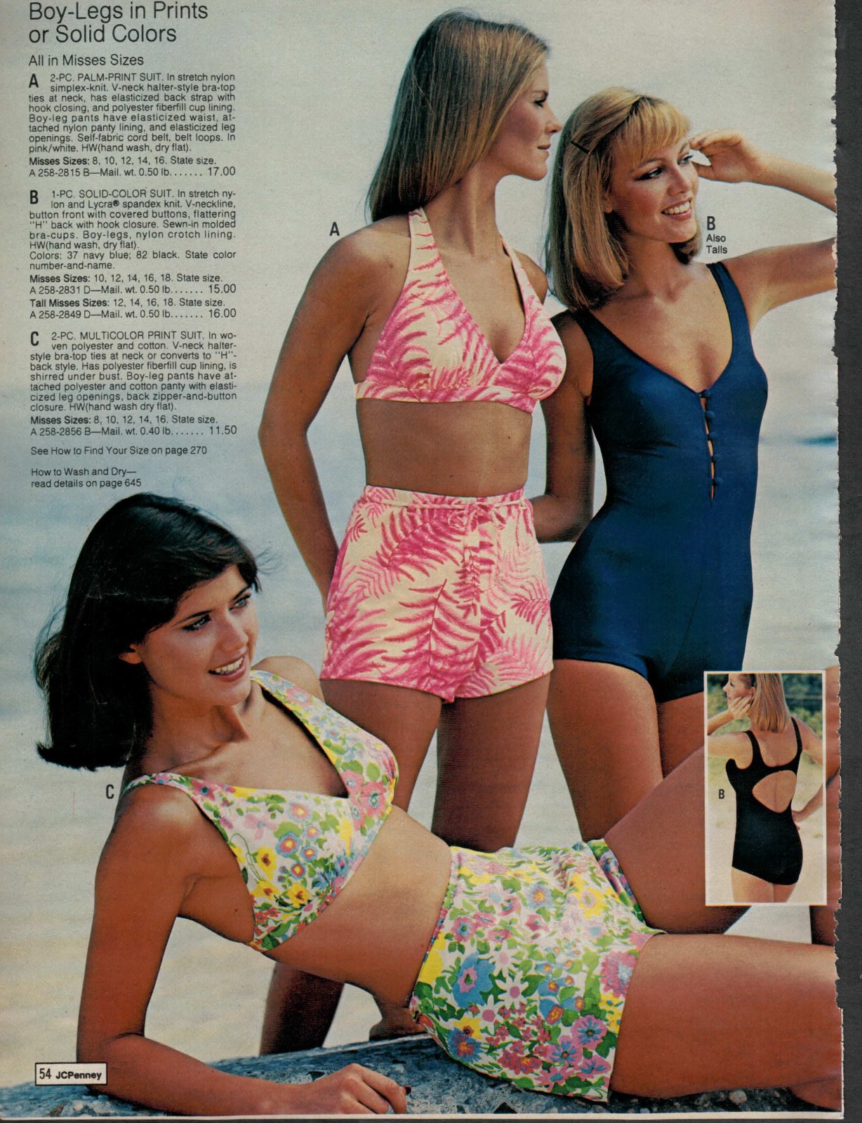 1970S JCPENNEY CATALOG SWIMWEAR CLIPPINGS FREE SHIPPING!!