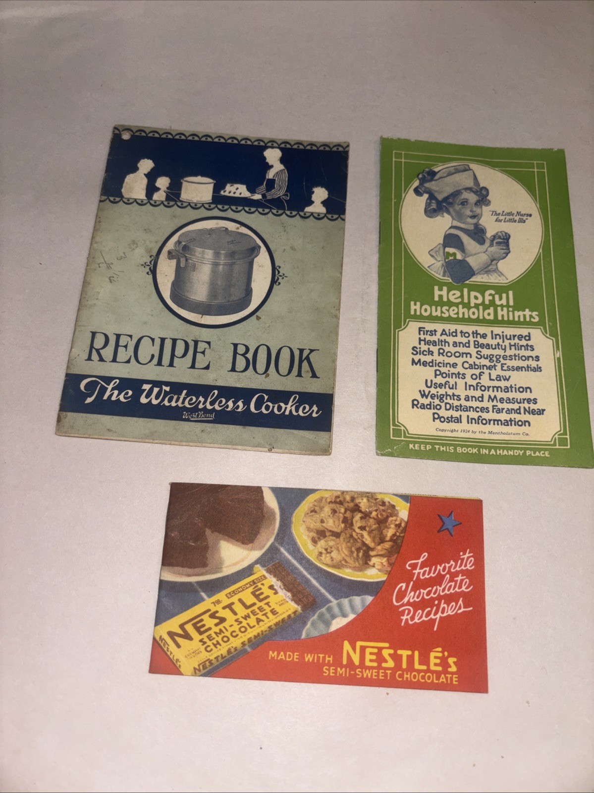 Vtg Food Label Wrapping & Other Wrappings & Recipe & Household Hint Booklets Lot