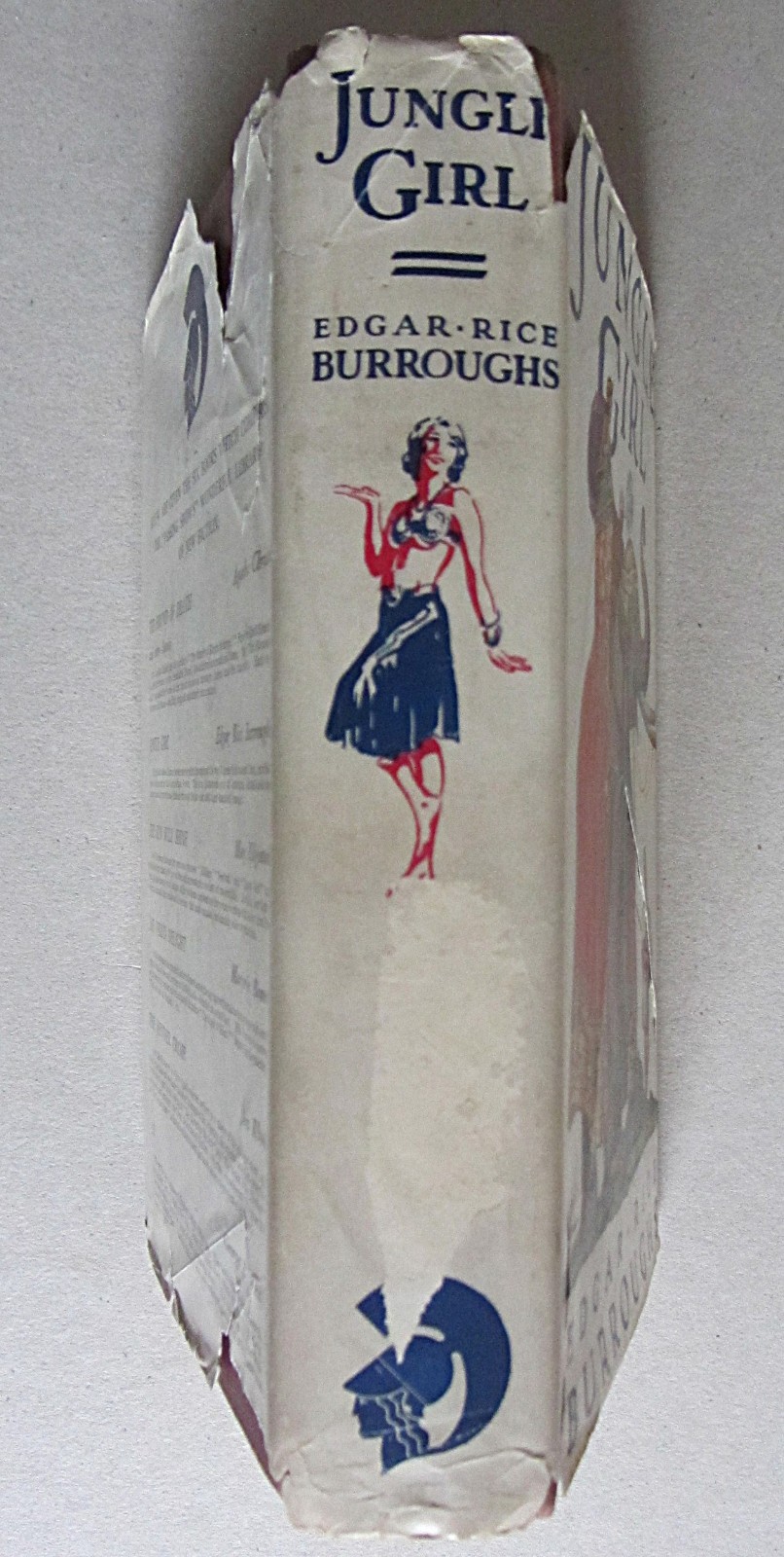 JUNGLE GIRL~EDGAR RICE BURROUGHS~ODHAMS PRESS LTD~1st PROMO EDITION~1933~UK~HCDJ