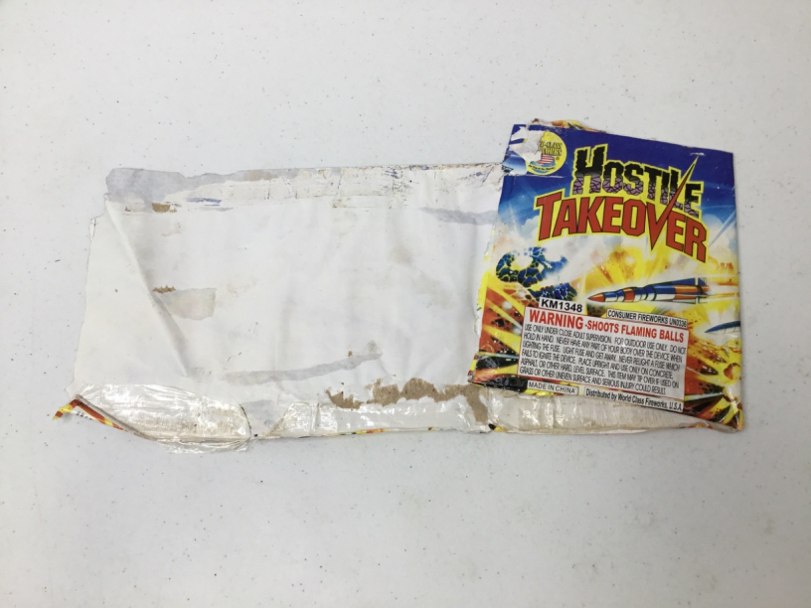 Hostile Takeover Fireworks Label