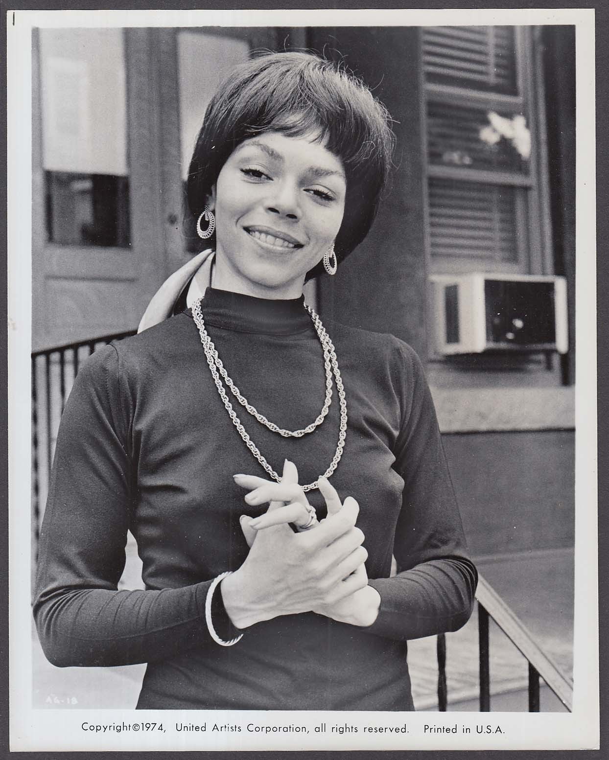 Rosalind Cash Amazing Grace headshot 8×10 photo 1974