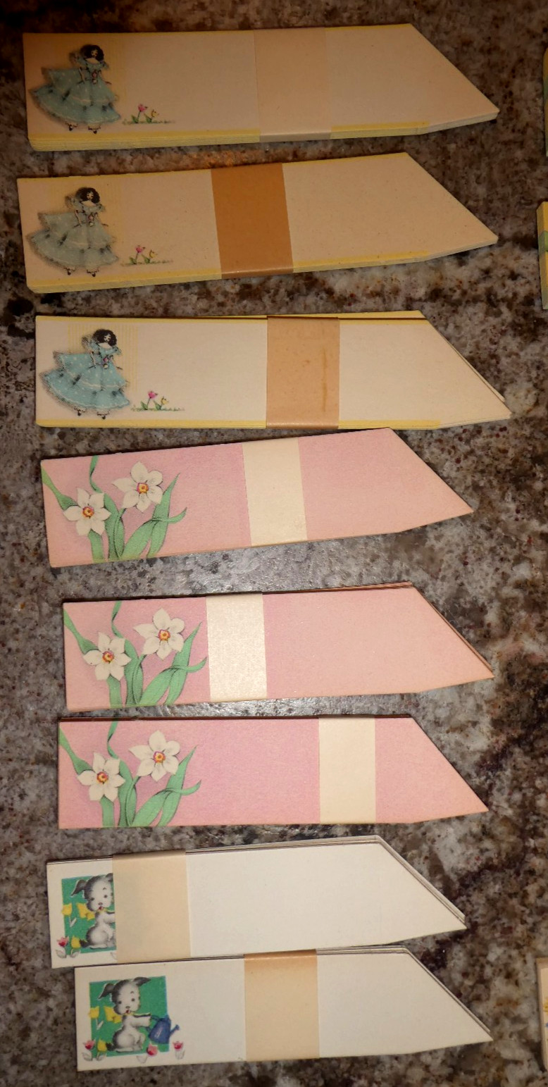LARGE LOT Vintage 1920s-1970s Place Name Cards Hallmark Art Deco Costume/Fashion