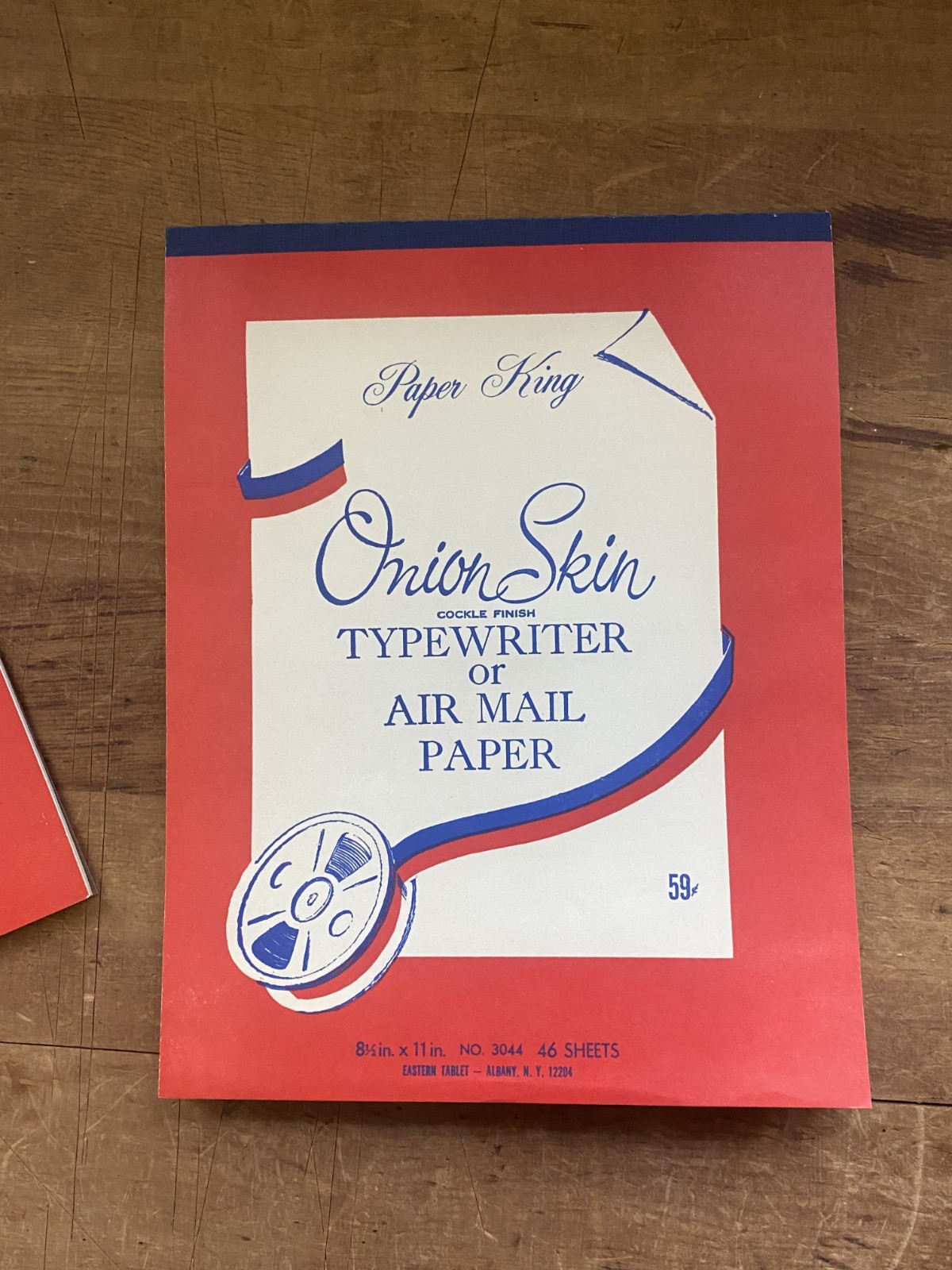 2 NOS Deadstock VTG 60’s Air Mail or Typewriter Onion Skin Paper Pads, 92 Sheets