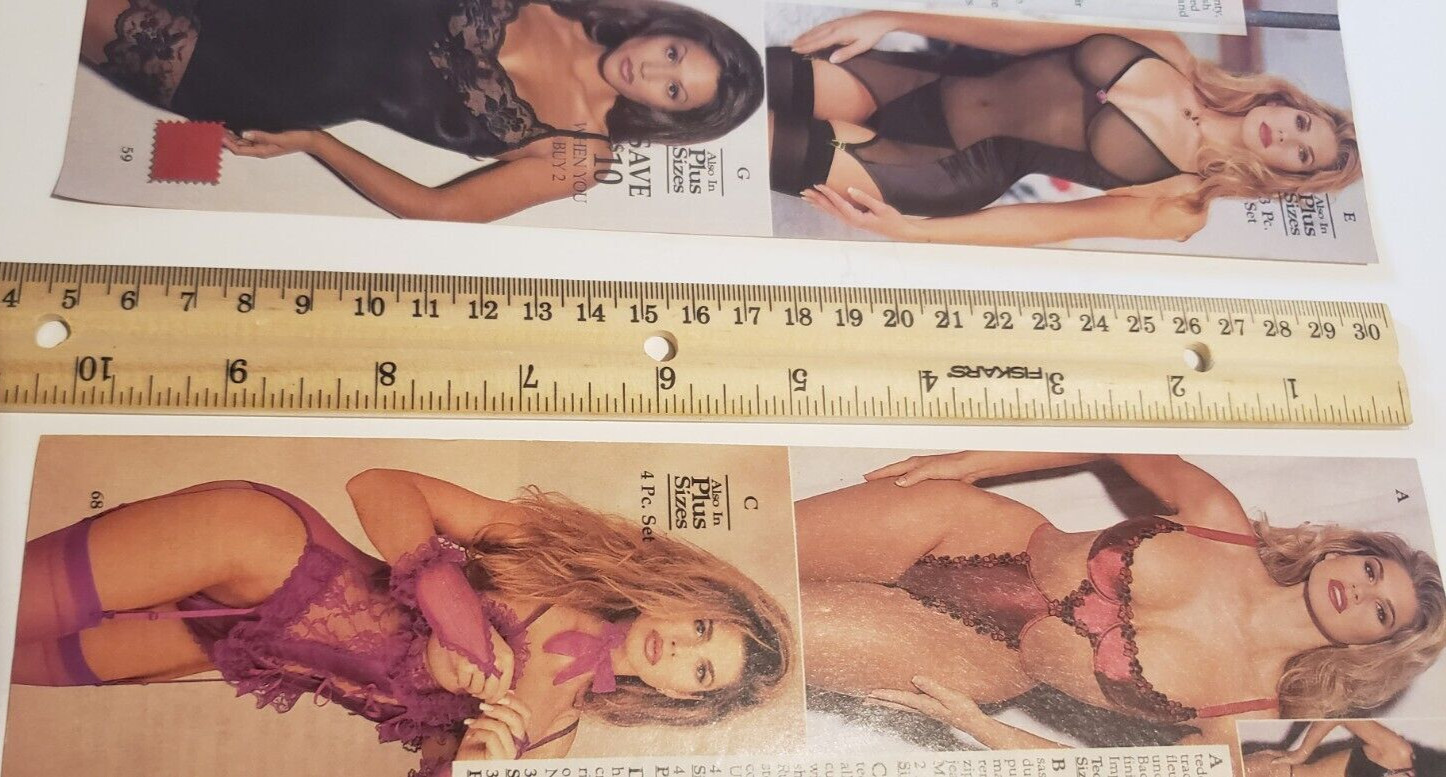 Vintage Women’s Bra Panties Lingerie Underwear 2 Pages 2-sided Catalog Print Ads