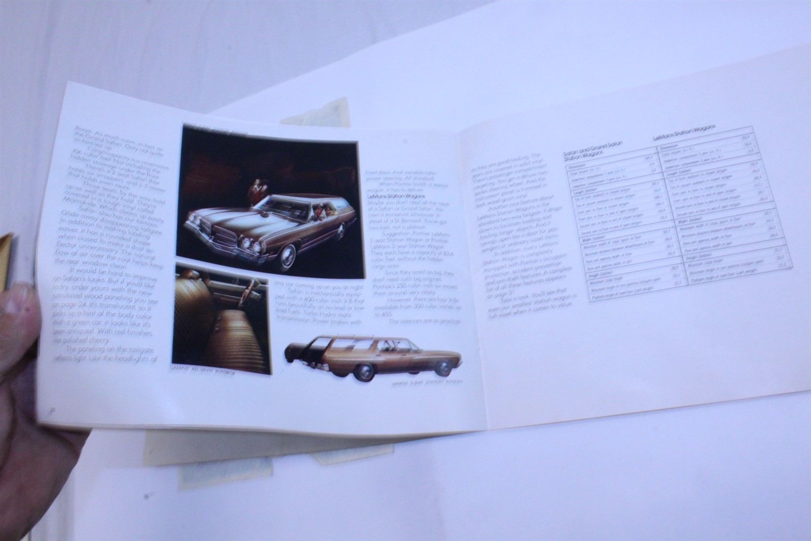 1972 Pontiac Brochure & Original Window Sticker From 4 Door Sedan Catalina