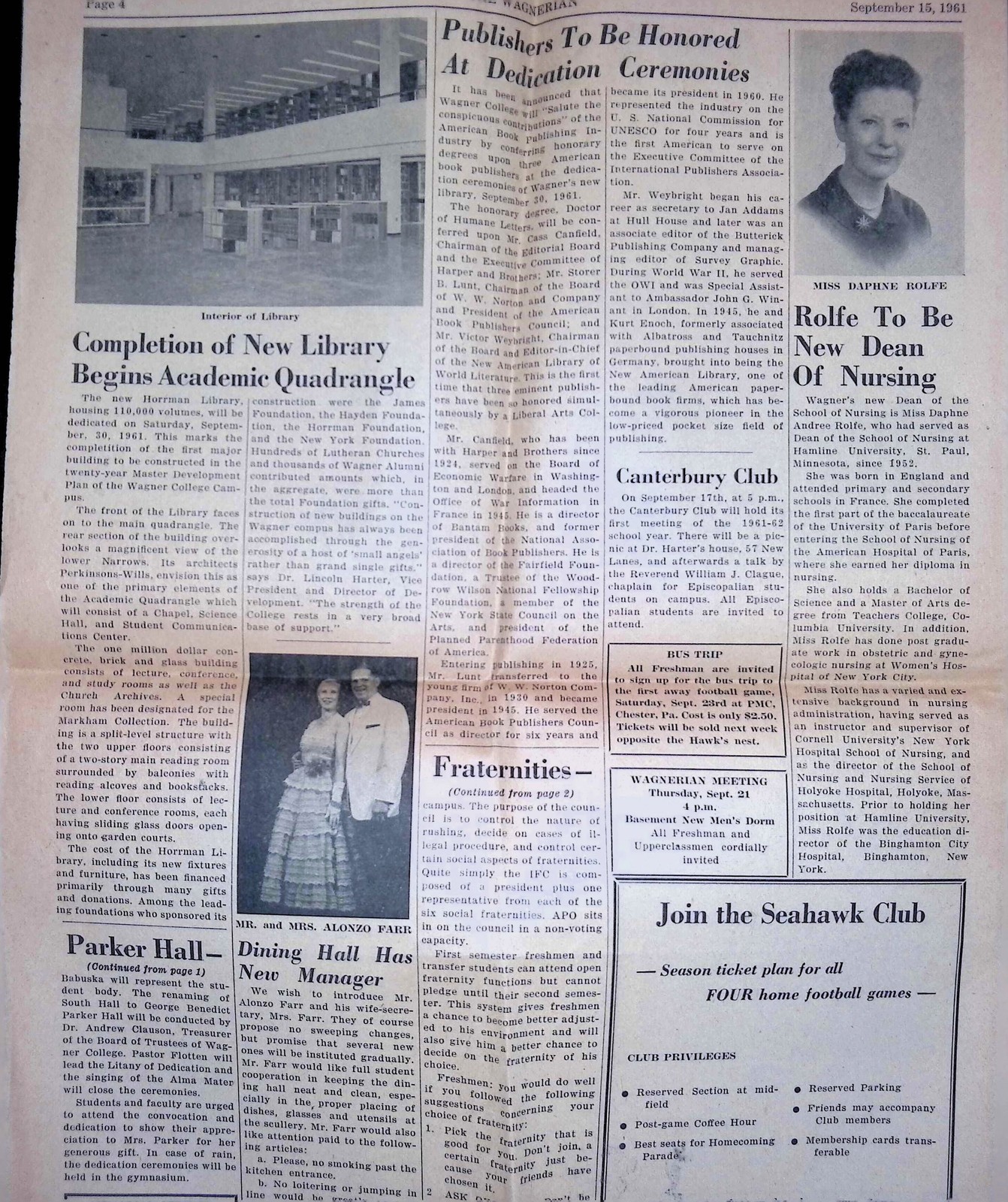 Wagner College Commencement Paper 1940s Mayor O’Dwyer NY Broadsheet Blue Ink