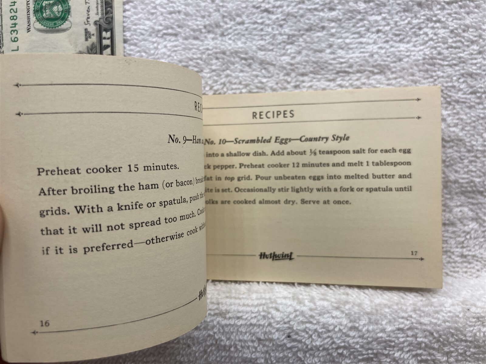 1933 General Electric 24 Recipes Booklet Hotpoint Treasure Chest Cooker GE Vtg
