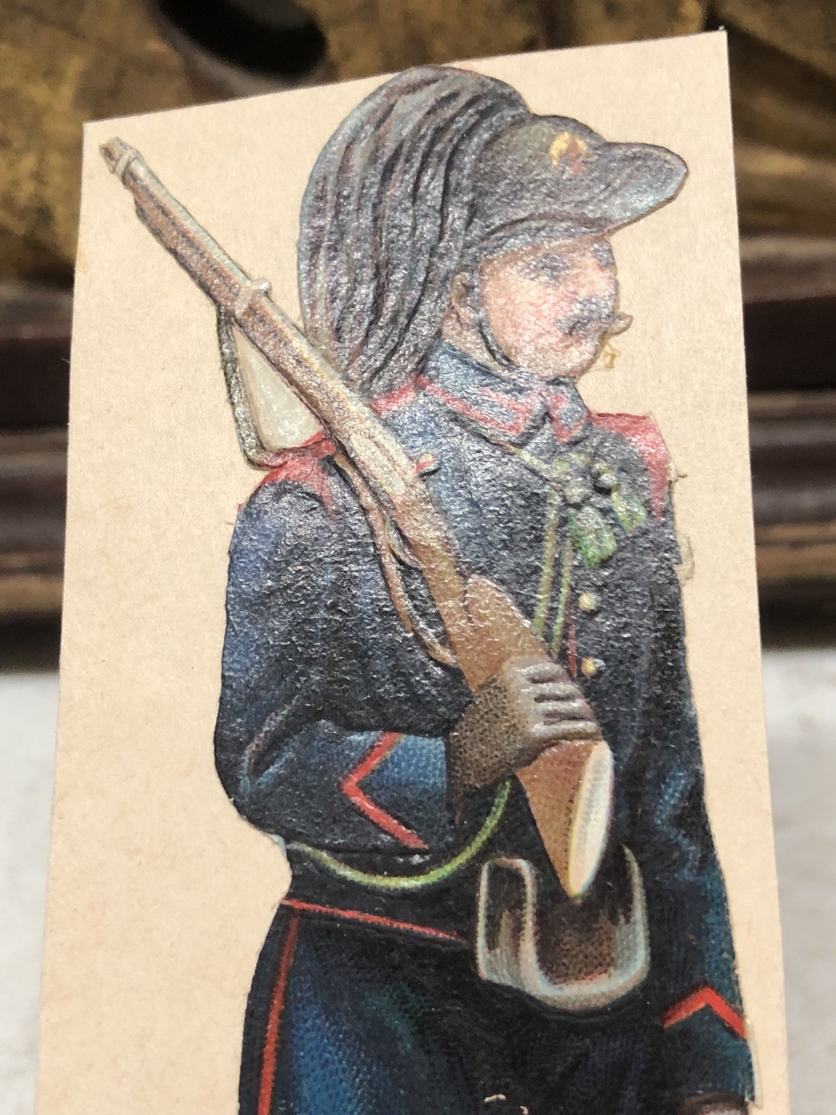 Bersaglier Die Cut Scrap by Raphael Tuck & Sons Military Italy #270 – L4